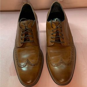 Cole Haan Johnson Wingtip Oxford British Tan Size US 9.5